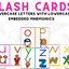 Alphabet Flash Cards with Embedded Mnemonics