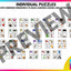 GIANT Letters, Beginning Sounds Floor Puzzles Kindergarten (4 Puzzles)
