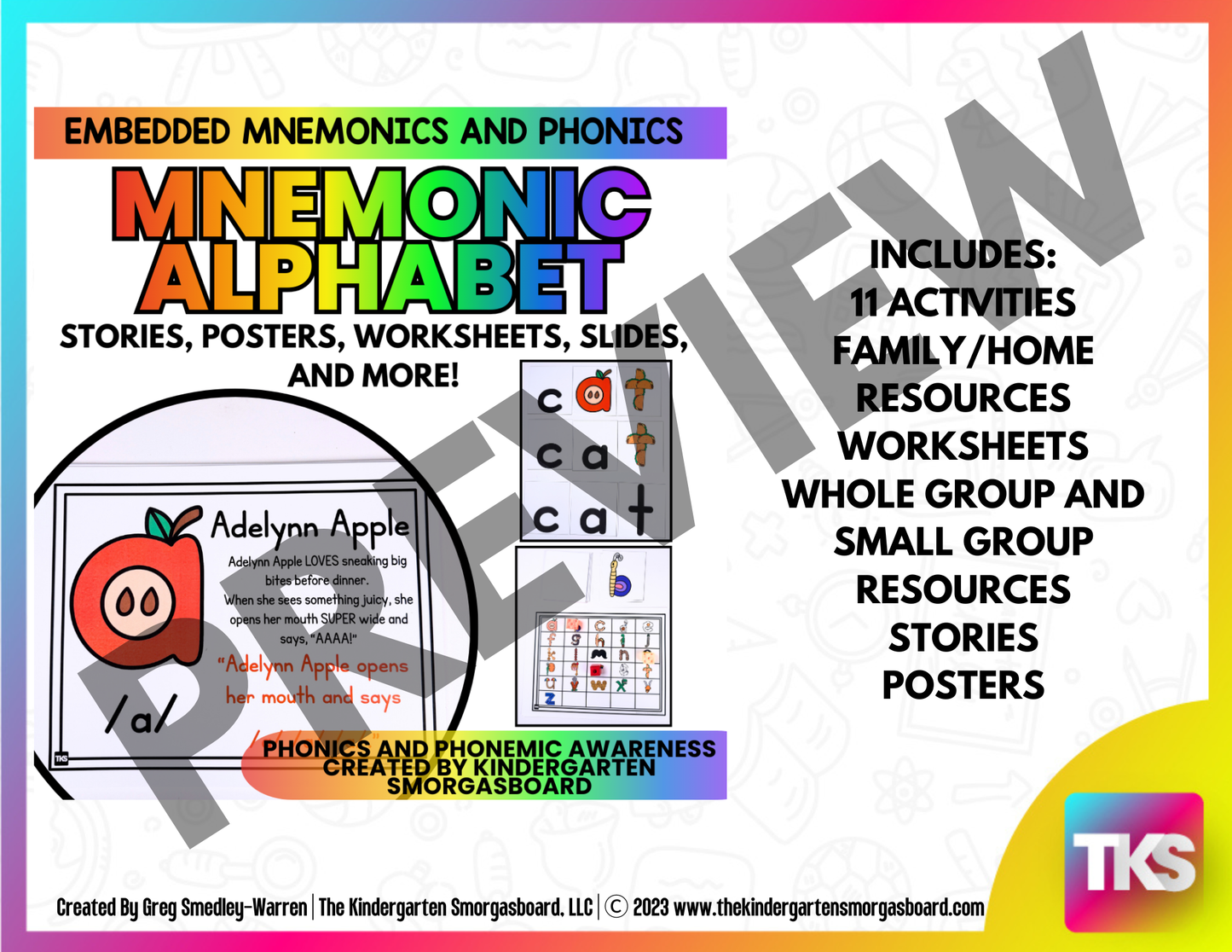Mnemonic Alphabet: Stories l Posters l Worksheets l Family Resources