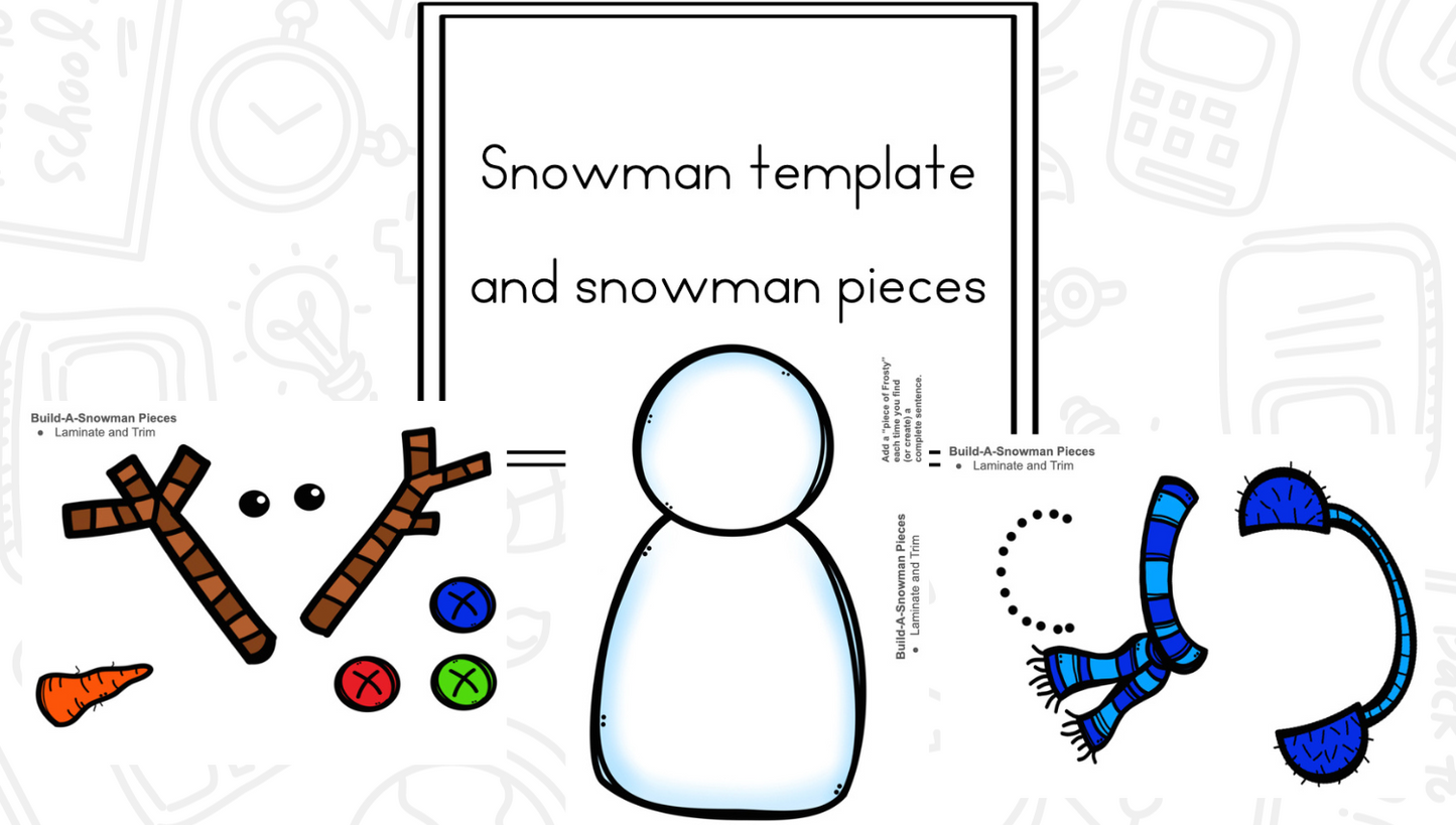 Fix It Up! Snowman Sentence Fragments Verses Complete Sentences and Components