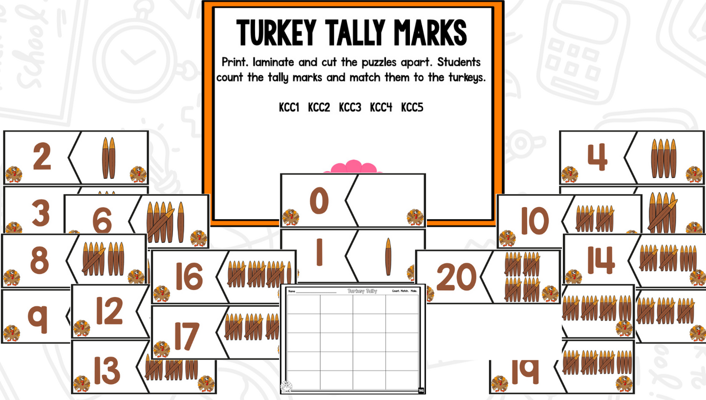 Thanksgiving  Math and Literacy Centers