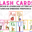 Alphabet Flash Cards with Embedded Mnemonics