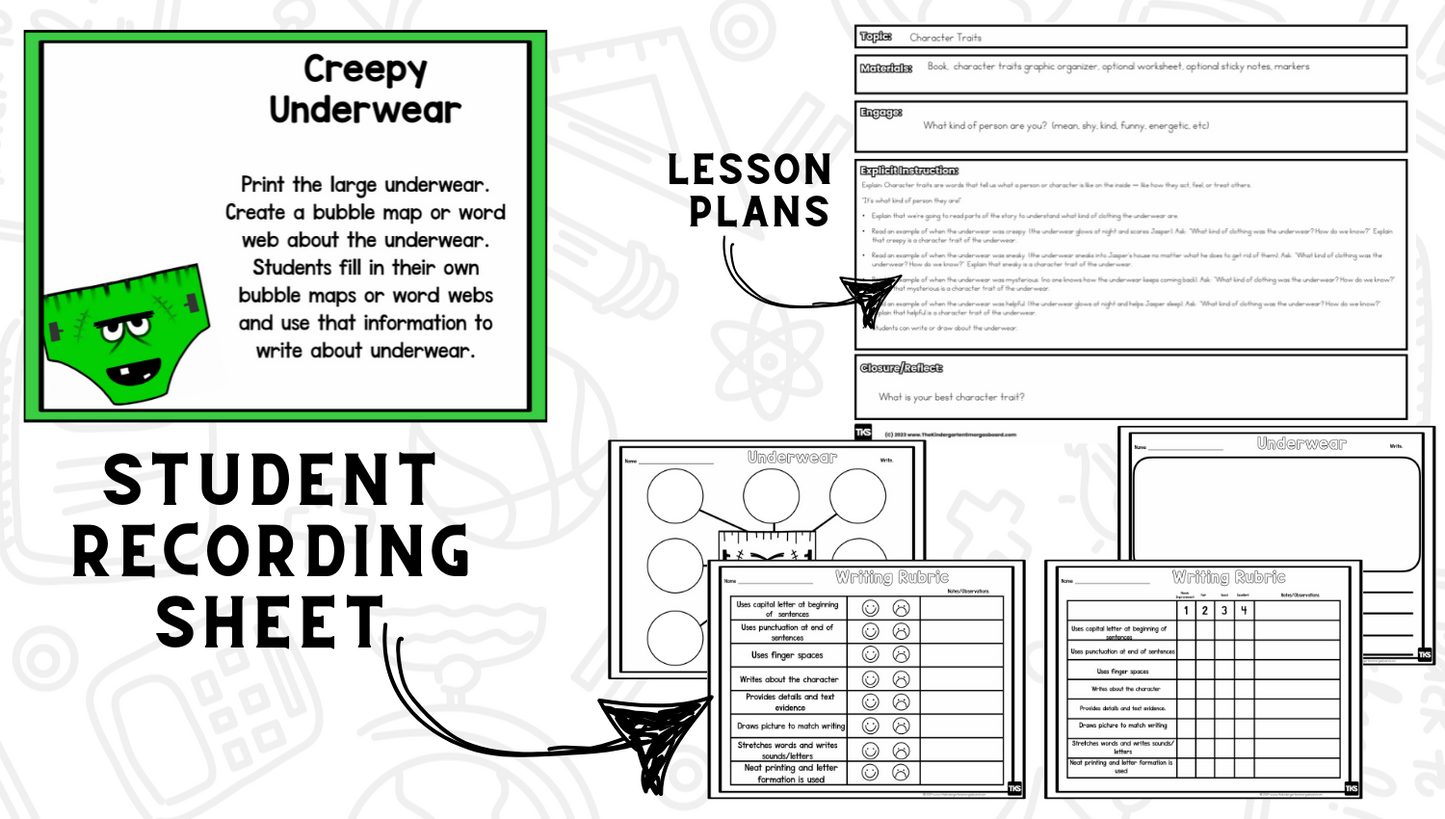 Creepy Pair of Underwear - Creepy Underwear Lesson Plans And Activities