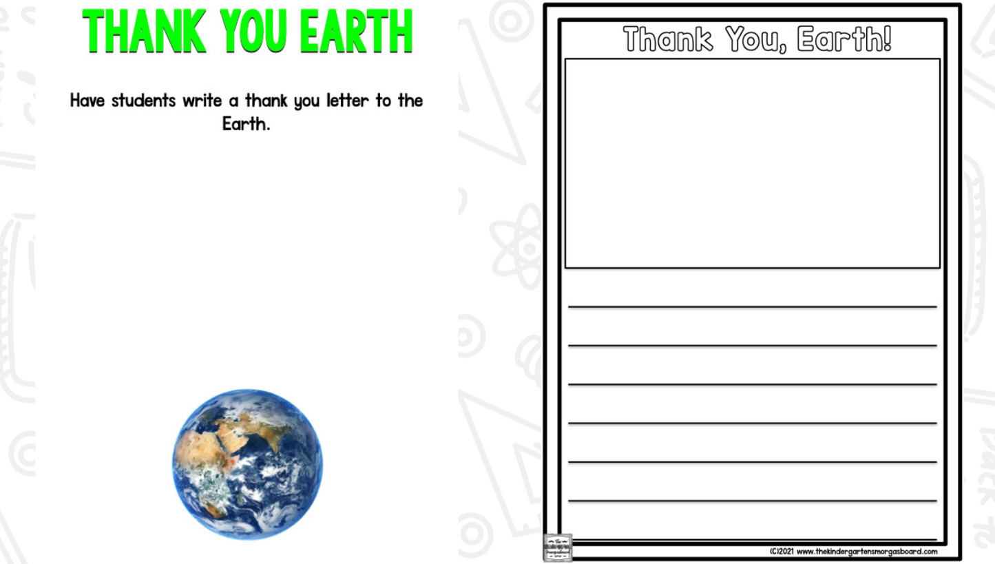 Earth Day Research and Writing Project PLUS Centers!