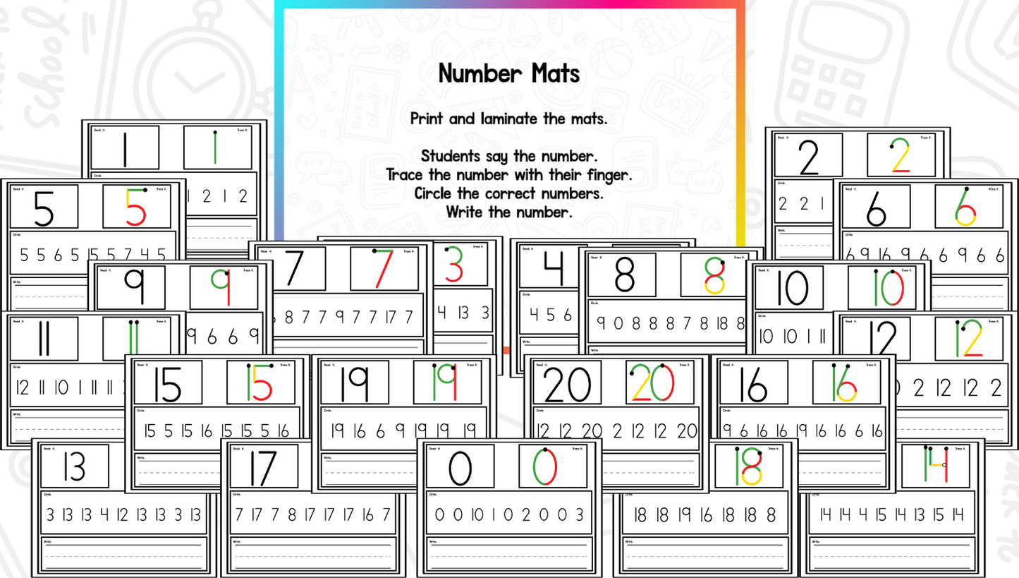 Number Recognition Centers