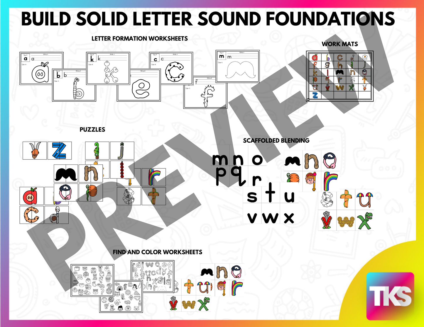 Mnemonic Alphabet: Stories l Posters l Worksheets l Family Resources