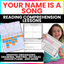 Your Name Is A Song Book Activities