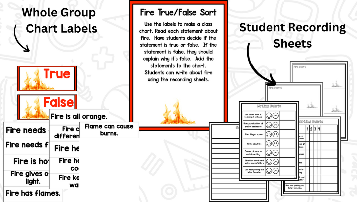 Fire Safety: A Research and Writing Project PLUS Centers!