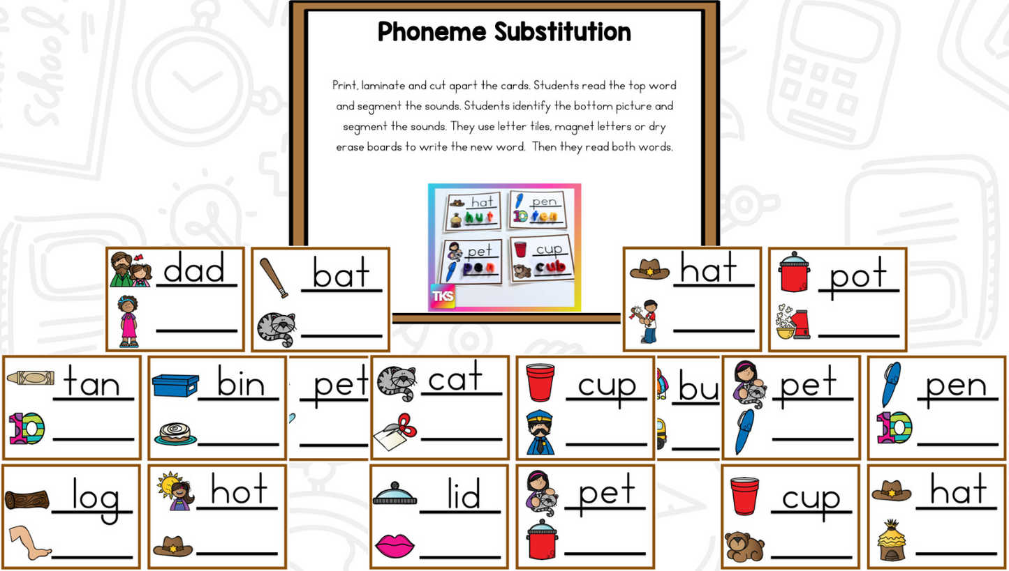 See It Say It Spell It! CVC Words - Phonics & Phonemic Awareness Activities