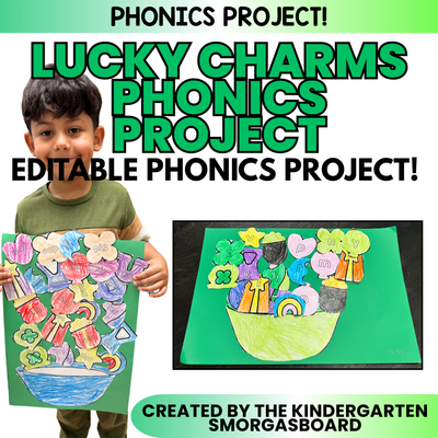 Lucky Charms Sight Words, CVC Words, & Letters Phonics Project