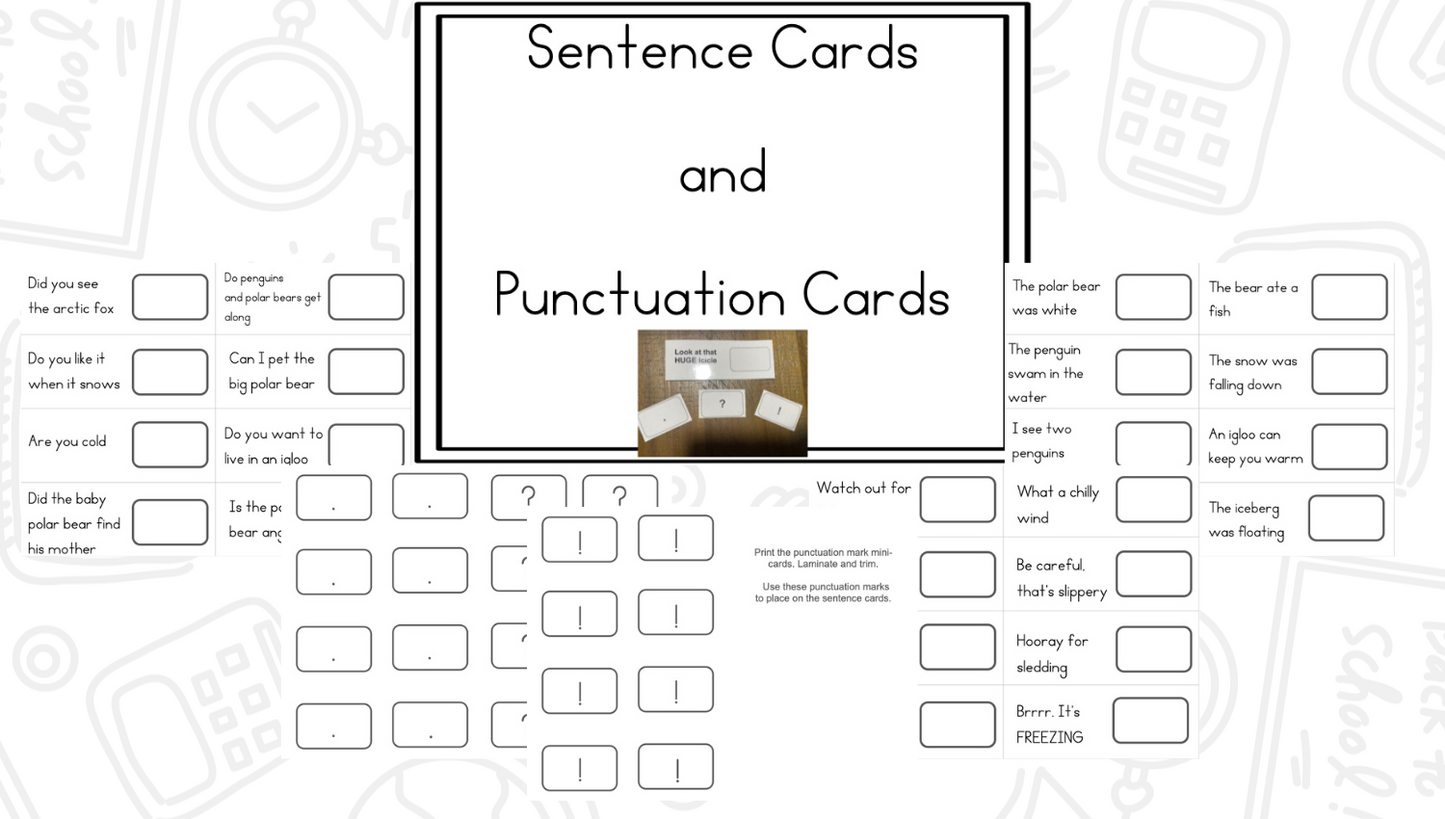 Fix It Up! Polar Punctuation - Punctuation Practice Activities