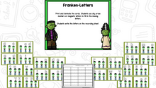 Frankenstein Halloween Math and Literacy Centers