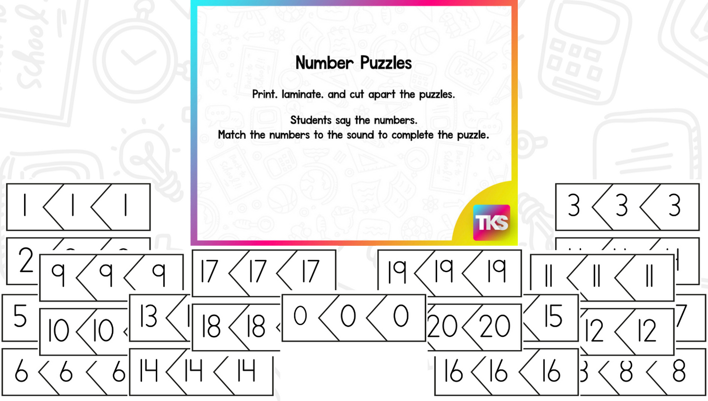 Number Recognition Centers