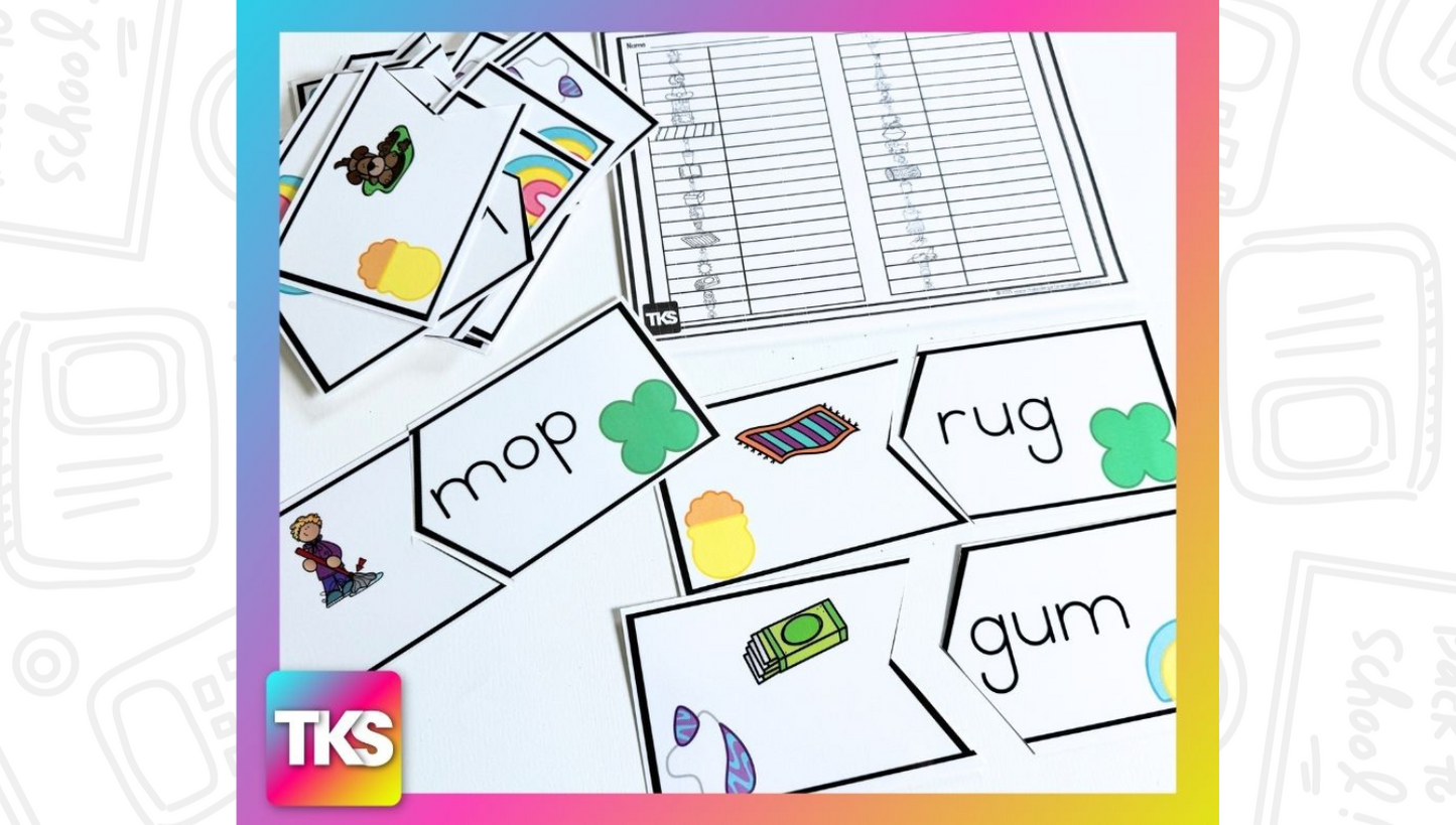 Math & Phonics -Lucky Charms Themed Hands-On Small Group & Centers Activities