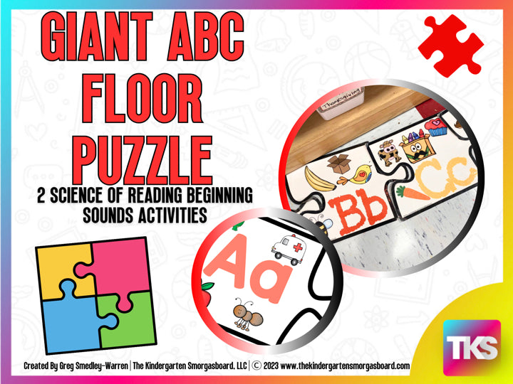 GIANT Letters and Beginning Sounds Floor Puzzles!