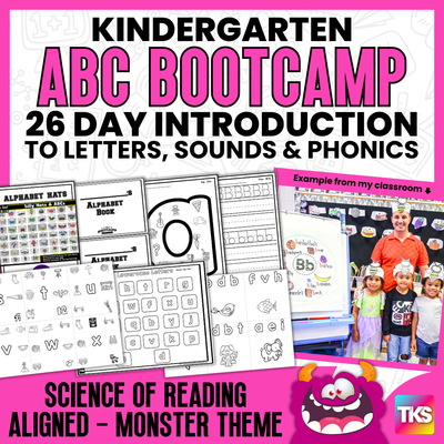 ABC Bootcamp®: A 26-Day Introduction to Letters and Sounds (Monster Theme)