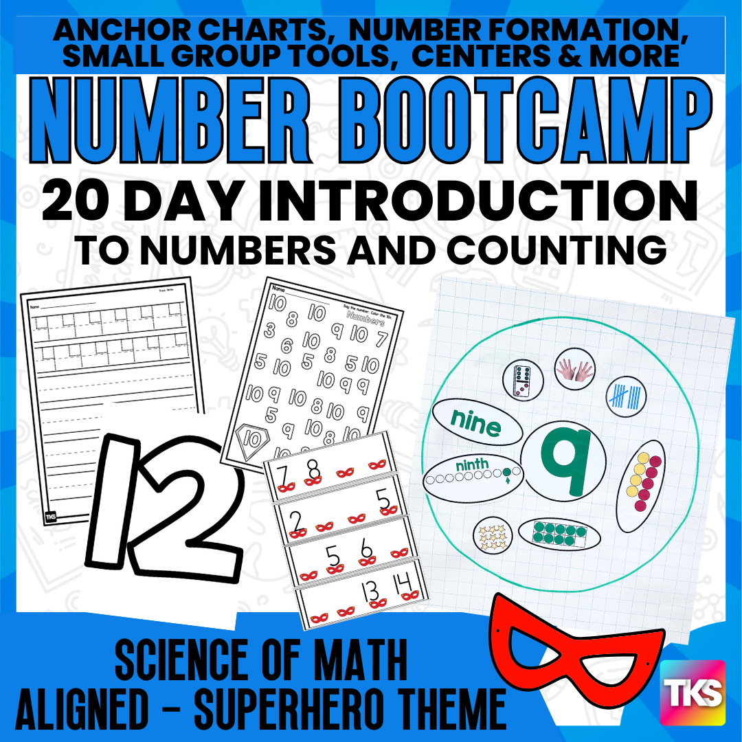 Number Bootcamp: Numbers and Counting 1-20 (Superhero Theme)