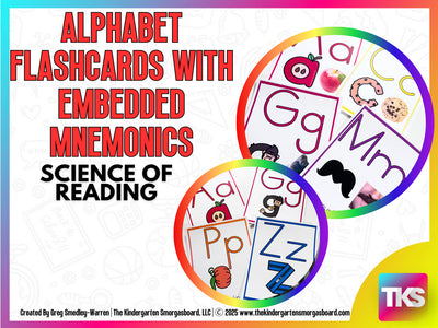 Alphabet Flash Cards with Embedded Mnemonics