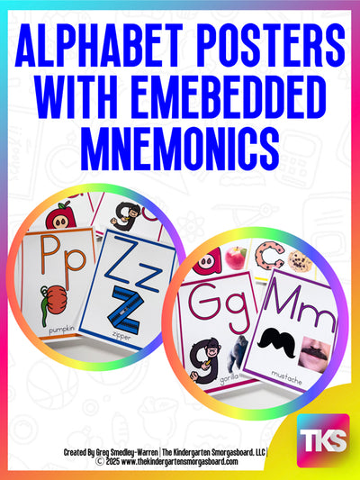 Alphabet Posters with Embedded Mnemonics