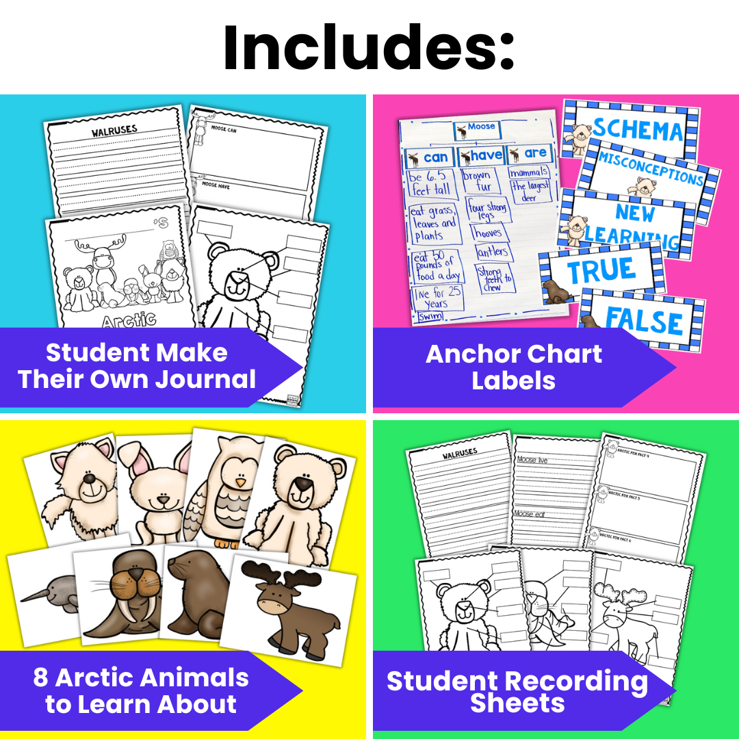 Arctic Animals: A Research and Writing Project WITHOUT Centers!