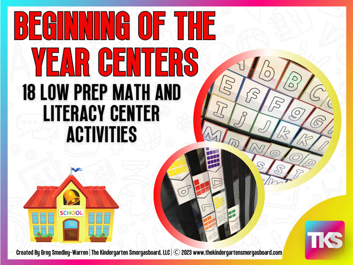 Back To School Center Activities – The Kindergarten Smorgasboard Online ...
