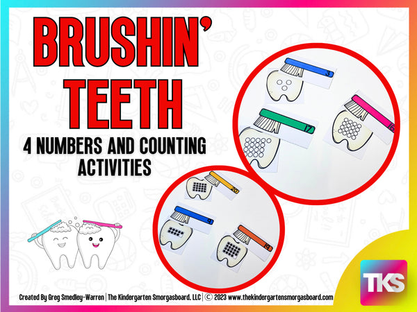 Brushing Teeth Numbers and Counting – The Kindergarten Smorgasboard ...