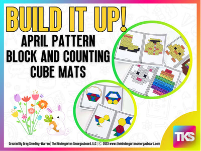 Build It Up! April Pattern Block and Counting Cube Mats