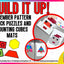 Build It Up! December Pattern Block and Counting Cube Mats