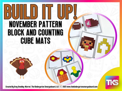 Build It Up! November Pattern Block and Counting Cube Mats