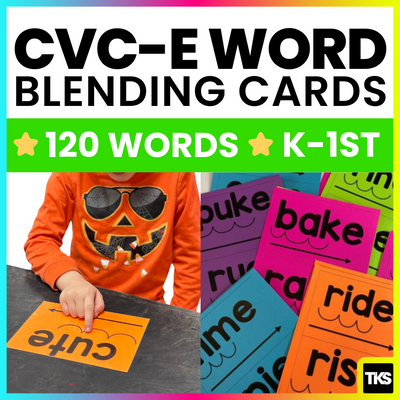 CVC-E Word Blending Cards