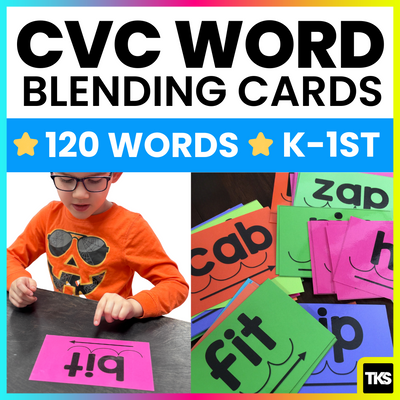 CVC Word Blending Cards