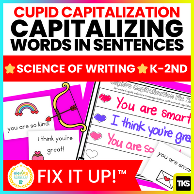 Fix It Up! Cupid Sentences Capitalizing Words in Writing Sentences