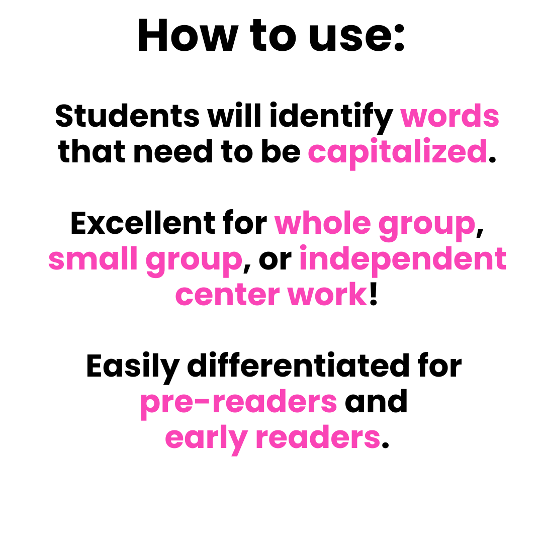 Fix It Up! Cupid Sentences Capitalizing Words in Writing Sentences