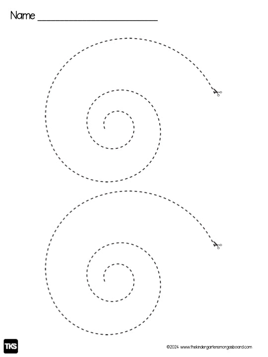 Cutting and Tracing Lines: A Blackline Back-to-School FREEBIE!