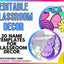Editable Classroom Names Decor Templates