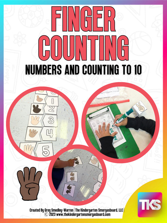 Finger Counting to 10 with Matching Posters