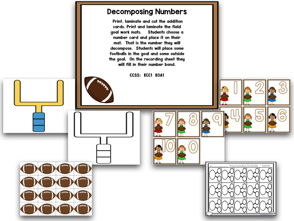 Football Math and Literacy Centers