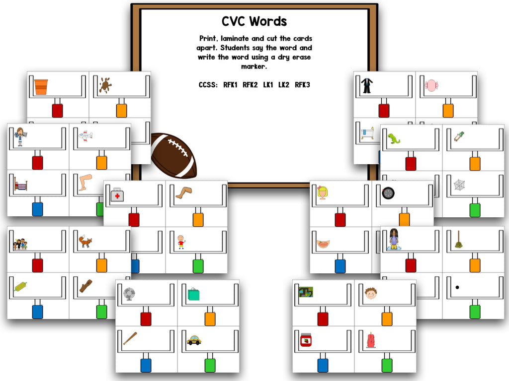 Football Math and Literacy Centers