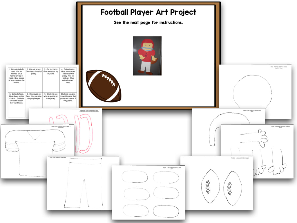 Football Math and Literacy Centers