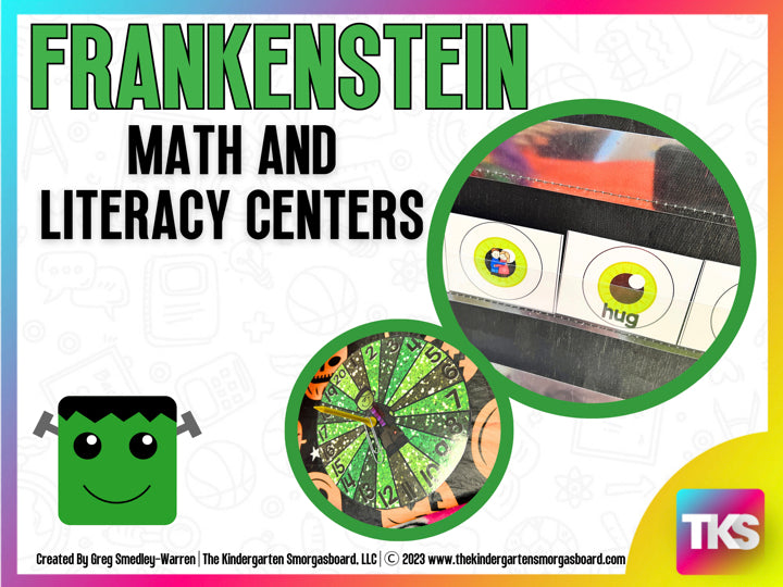 Frankenstein Halloween Math and Literacy Centers