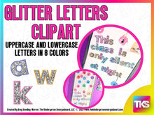 Glitter Letters Clipart