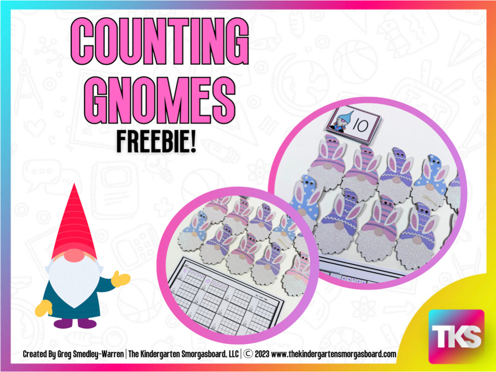 Gnome Counting Freebie – The Kindergarten Smorgasboard Online Store