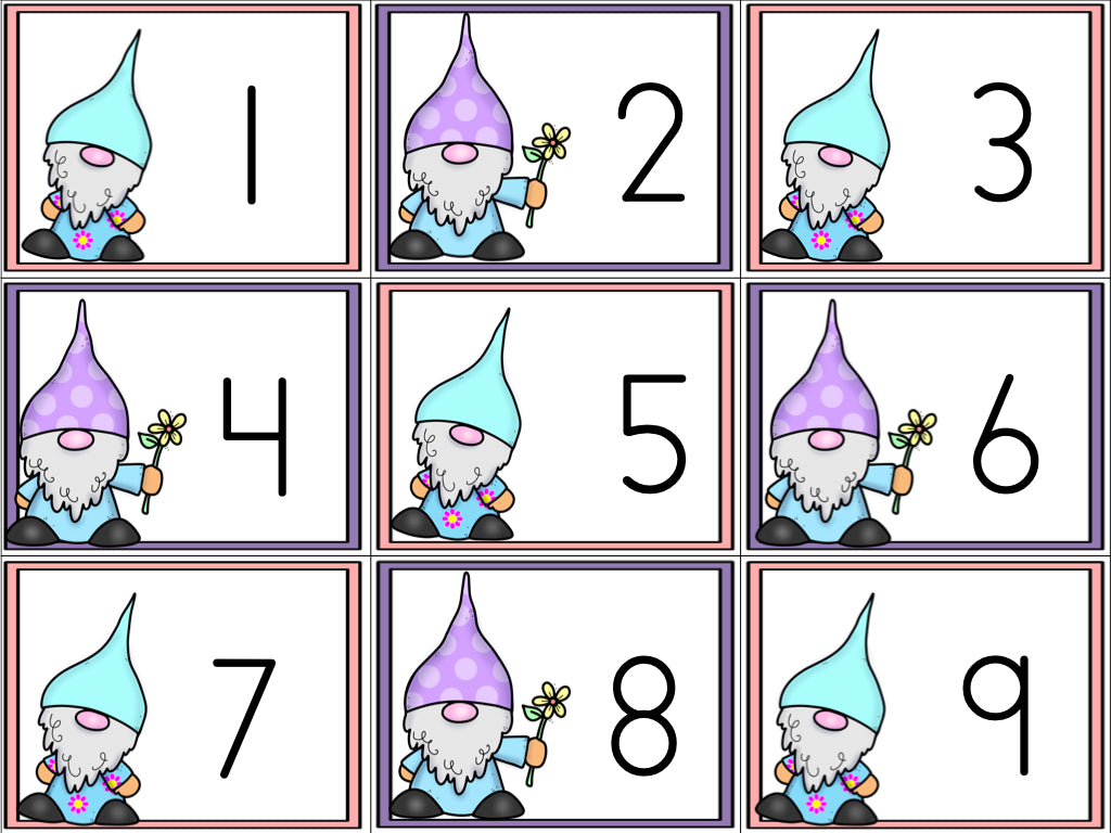 Gnome Counting Freebie – The Kindergarten Smorgasboard Online Store