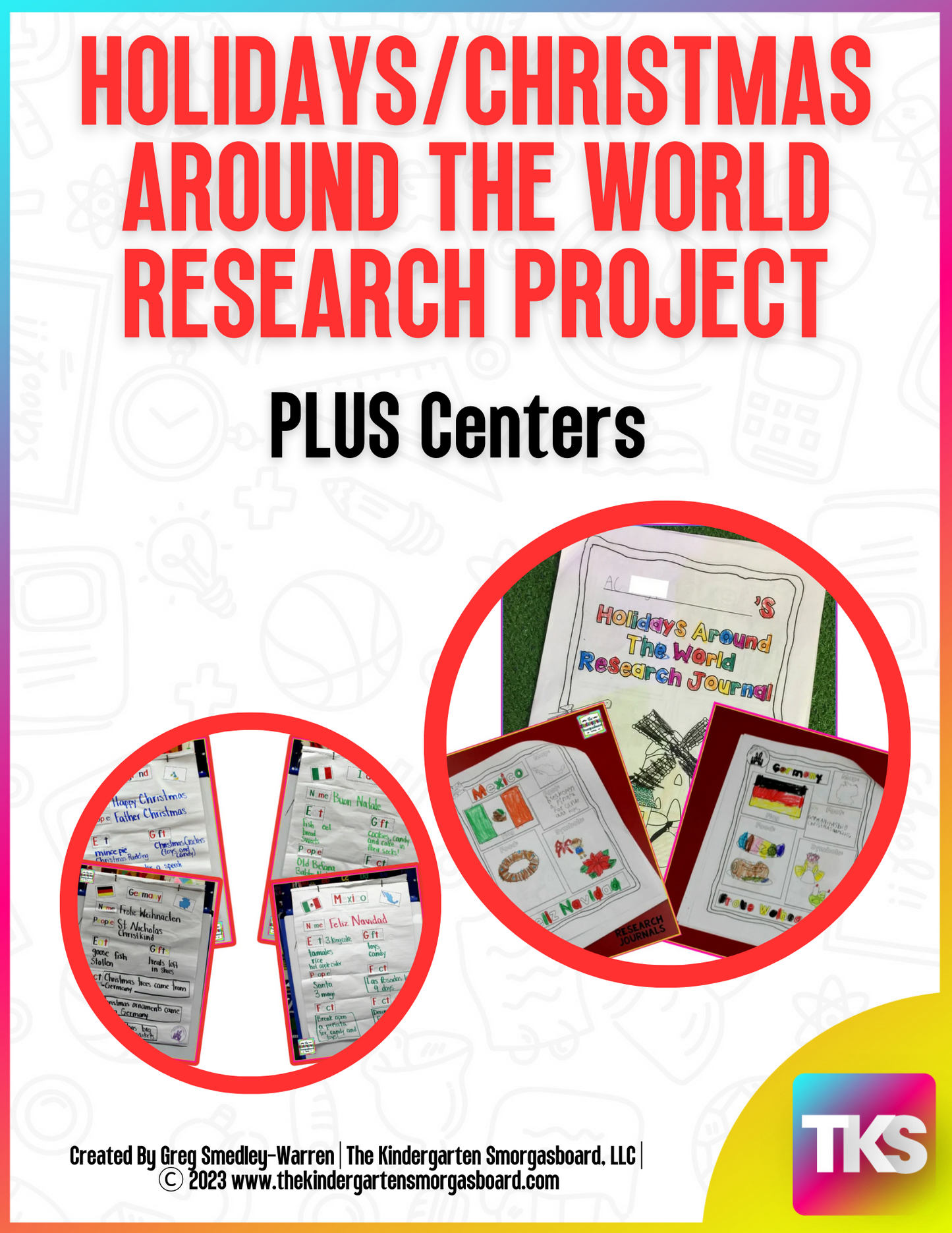 Christmas And Holidays Around the World: An Editable  Research and Writing Project PLUS Centers!