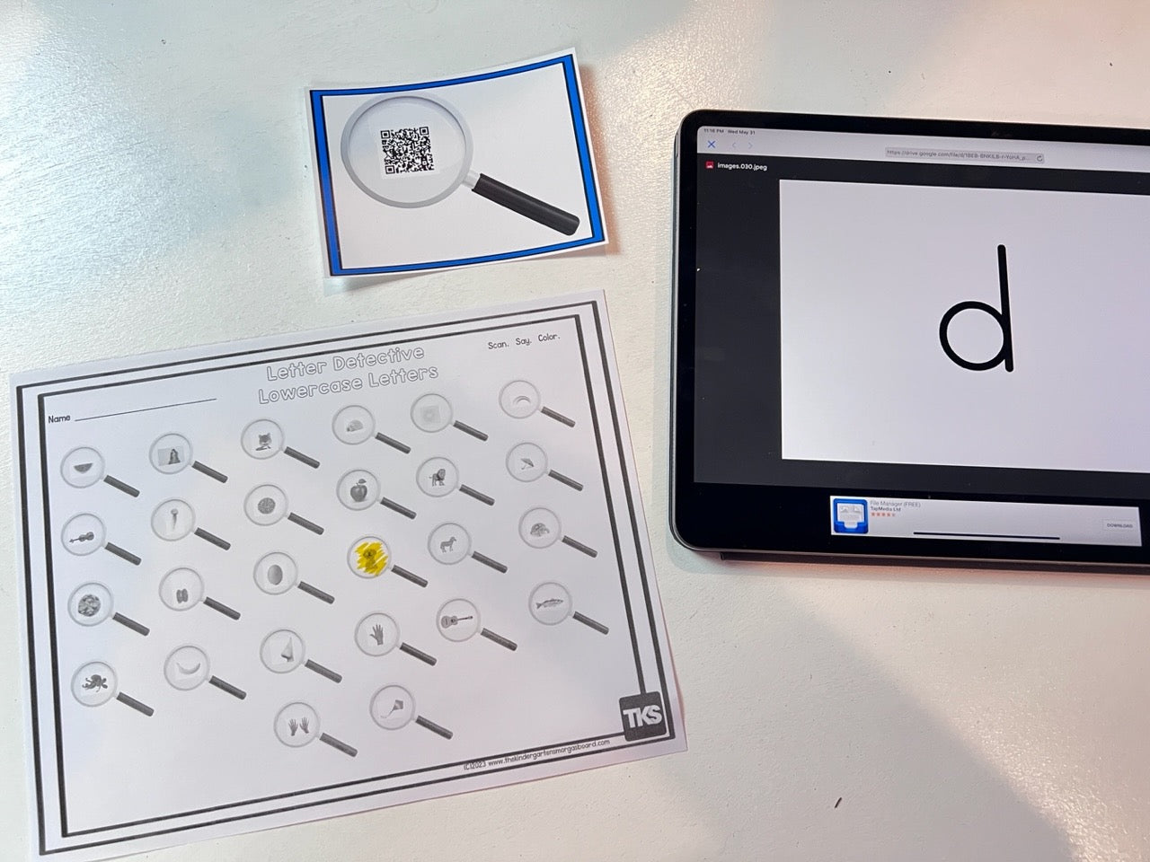 I'm a Letter Detective: QR Codes for Letters and Sounds