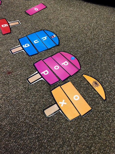 Popsicle CVC Word Puzzles