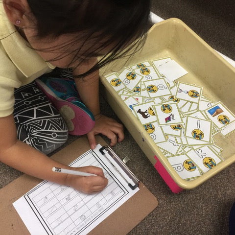 Emojis Math and Literacy Centers