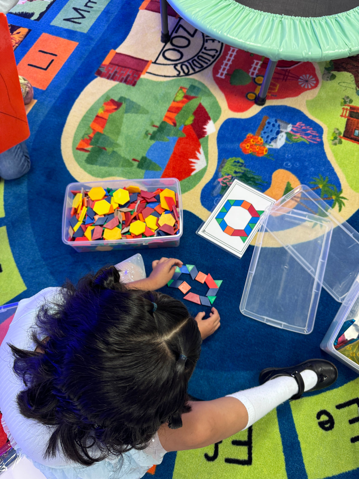 Build It Up! Letters & Numbers Pattern Block & Counting Cube Mats