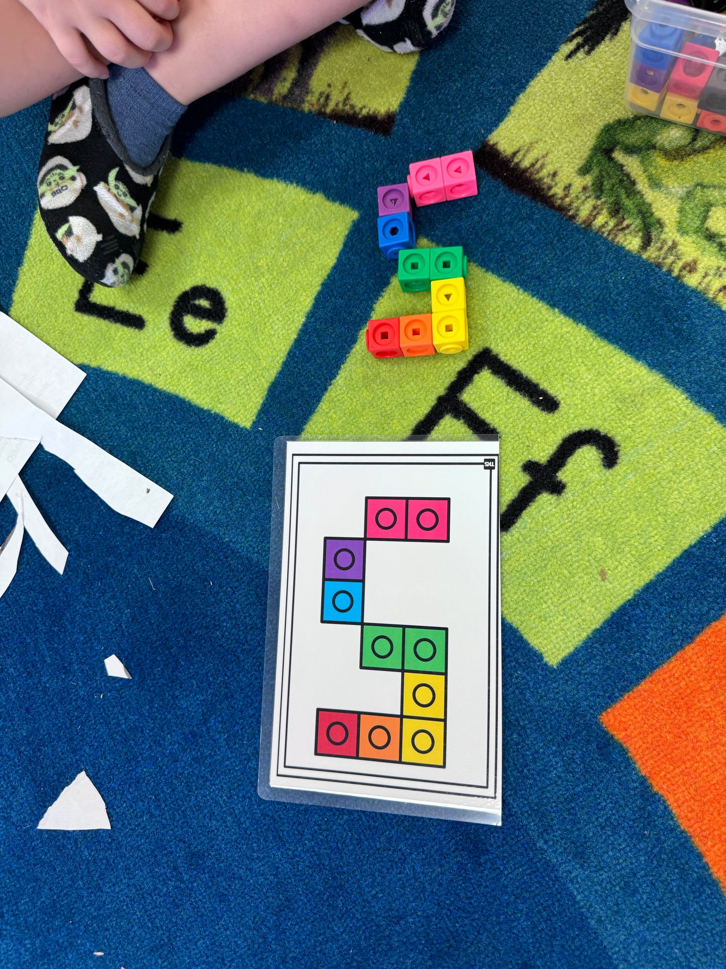 Build It Up! Letters & Numbers Pattern Block & Counting Cube Mats