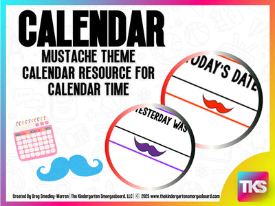 Calendar! I Mustache You the Date (Mustache Theme)